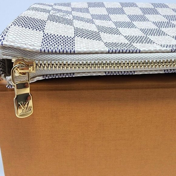 LOUIS VUITTON Pochette Accessoires Damier Azur Pouch Bag Crossbody M41207 NWT - Picture 5 of 12